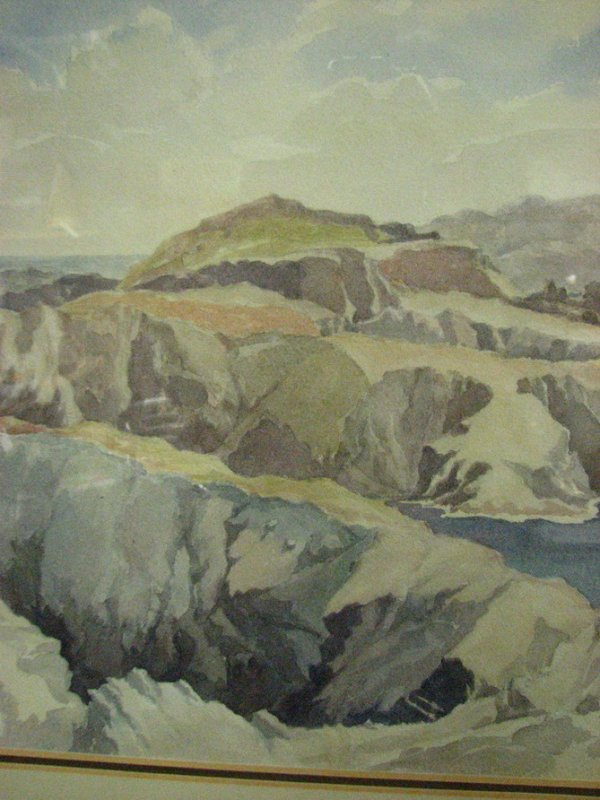 T. TRAIN WATERCOLOR FAR ISLE - 5