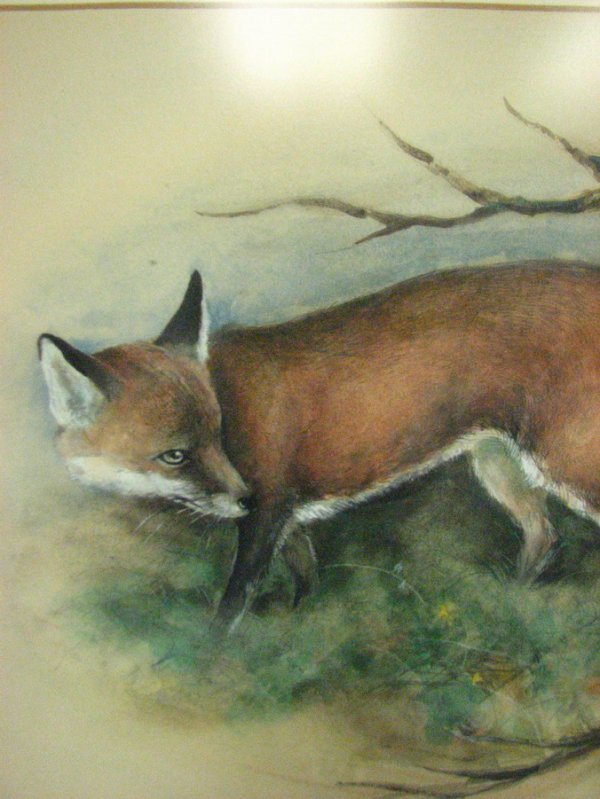 RED FOX WATERCOLOR BY ORR - 3