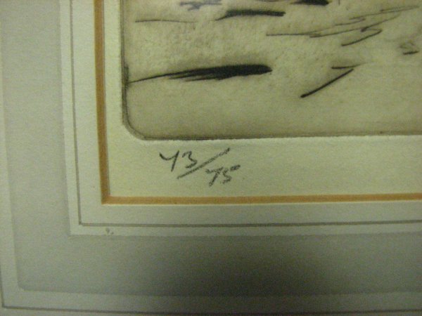 TOM CARR LITHOGRAPH HUNT SCENE - 8