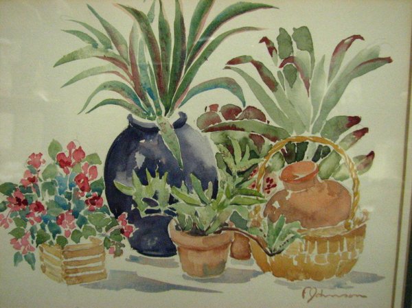 FANNIE JOHNSON STILL LIFE WATERCOLOR - 2