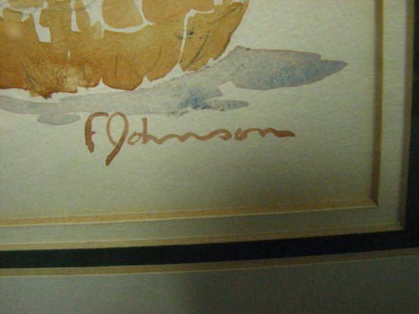 FANNIE JOHNSON STILL LIFE WATERCOLOR - 3