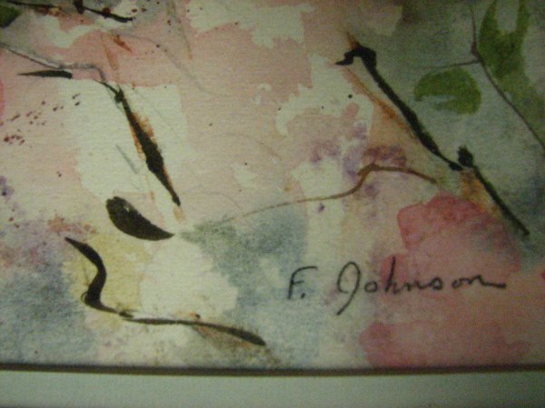FANNIE JOHNSON WATERCOLOR DOGWOODS - 2