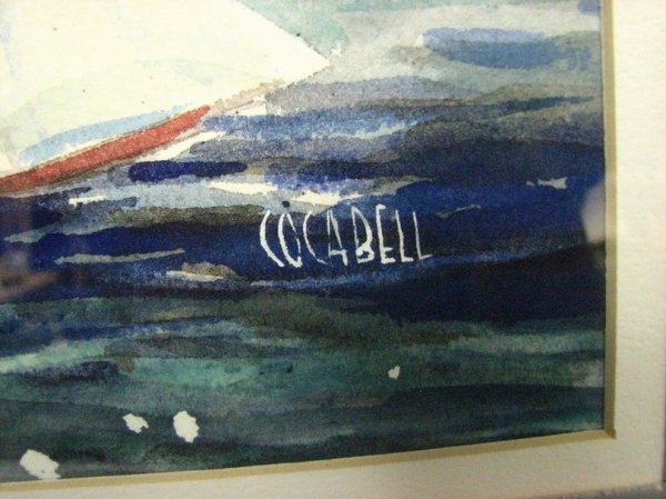 COCA BELL WATERCOLOR SAILBOATS - 5