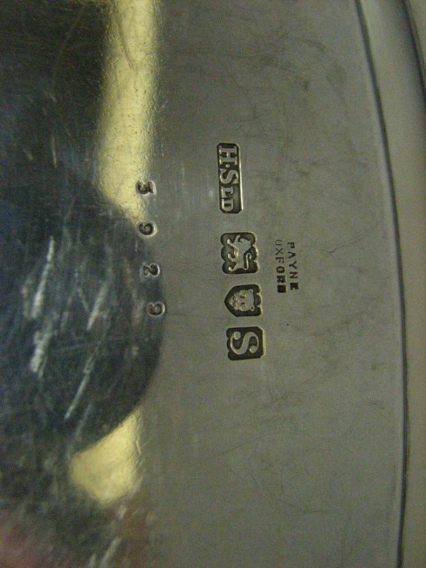 BRITISH STERLING FOOTED TRAY - 2