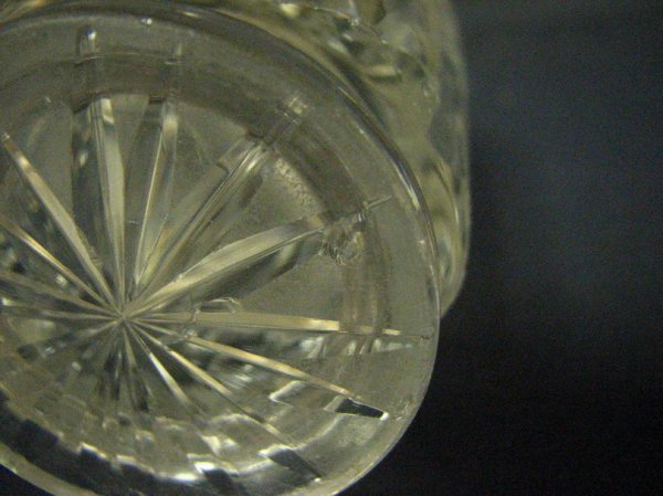 ANTIQUE CUT GLASS SUGAR SHAKER MUFFINEER - 6