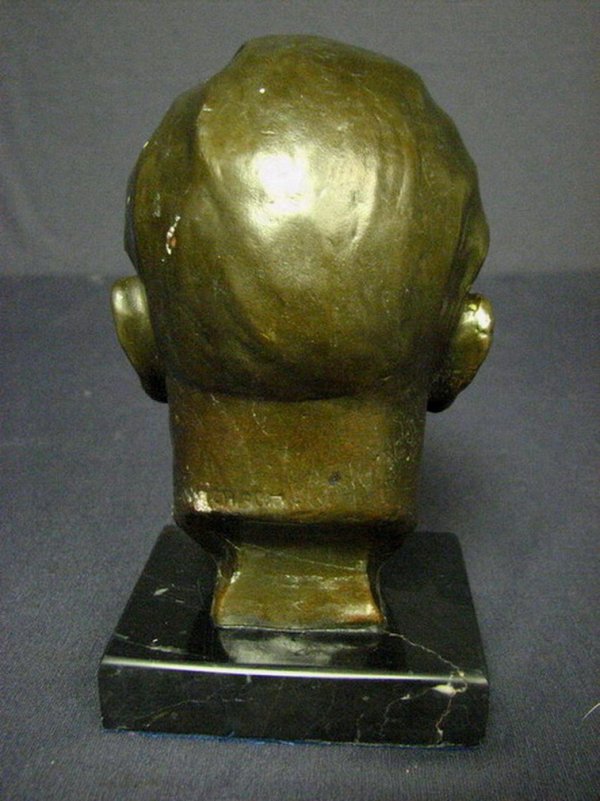 GORING BRONZE FINISH BUST WWII GERMAN - 3