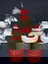 763: CHRISTMAS CANDY CONTAINER SPUN COTTON PAPER MACHE