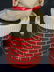 763: CHRISTMAS CANDY CONTAINER SPUN COTTON PAPER MACHE - 5