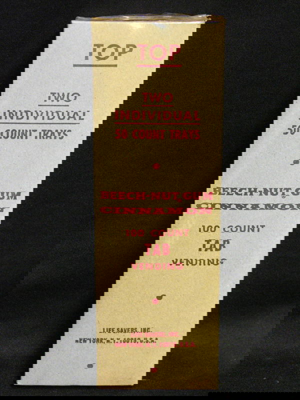 NOS MIB BEECH NUT TAB CHEWING GUM 100 COUNT: NOS MIB BEECH NUT TAB CHEWING GUM 100 COUNT New old stock, Mint in the box, Package of Beech-Nut tab chewing gum 100 count, Cinnamon flavor, A rare find, See photos, See lot No. 54 to view opened pack