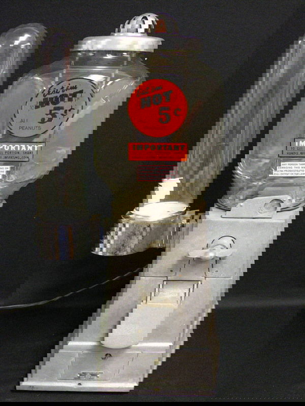 243 ASCO HOT NUT 5 CENT PEANUT MACHINE W/ CUP DISPENSE Oct 29, 2005