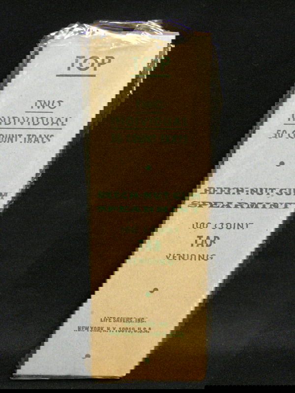 NOS MIB BEECH NUT TAB CHEWING GUM 100 COUNT: NOS MIB BEECH NUT TAB CHEWING GUM 100 COUNT New old stock, Mint in box, Package of Beech-Nut tab chewing gum 100 count spearmint flavor, See photos, A rare find, See lot No. 54 to view opened package,