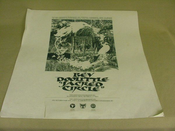 BEV DOOLITTLE SACRED CIRCLE NUMBERED PRINT: BEV DOOLITTLE SACRED CIRCLE NUMBERED PRINT 13357/40192 - Dated 1991