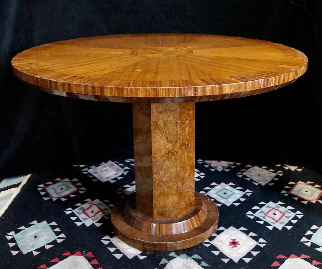 CIRCULAR BURLED CENTER TABLE (1 of 4)