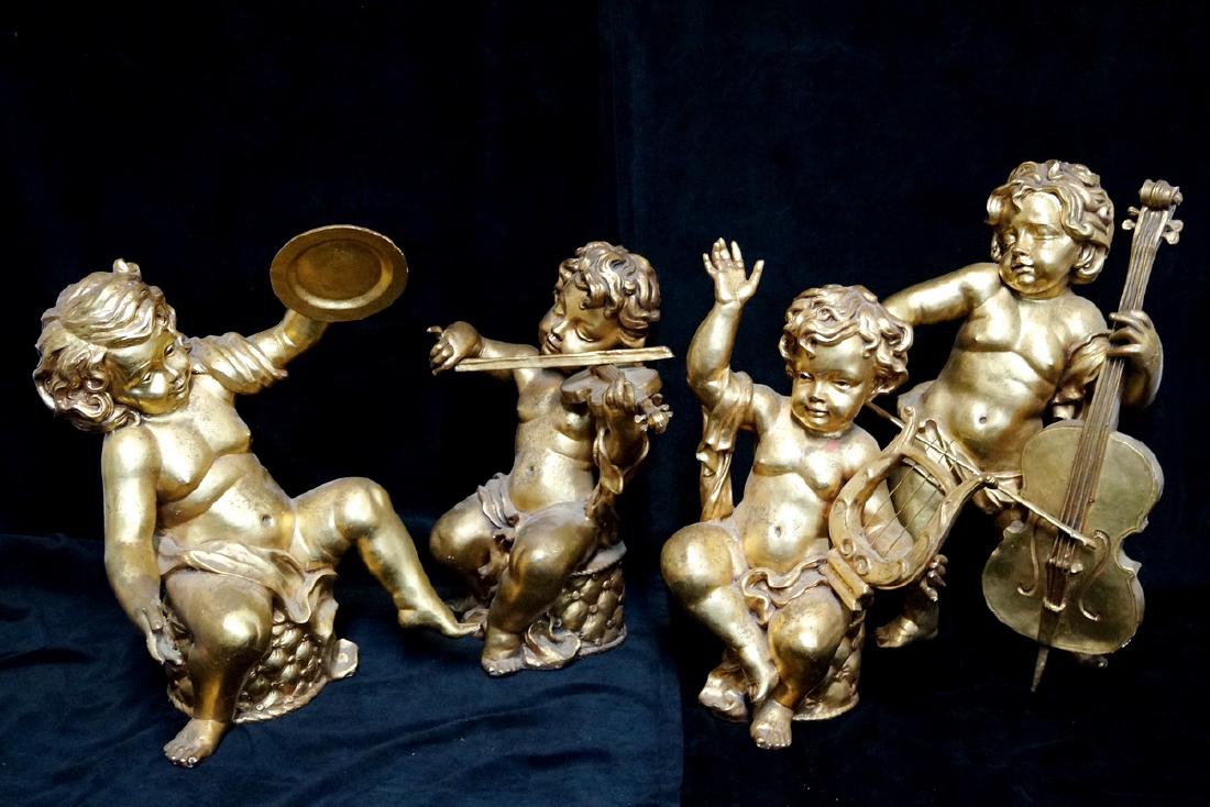 4PC. GILT & COMPOSITION CUPID BAND (1 of 8)