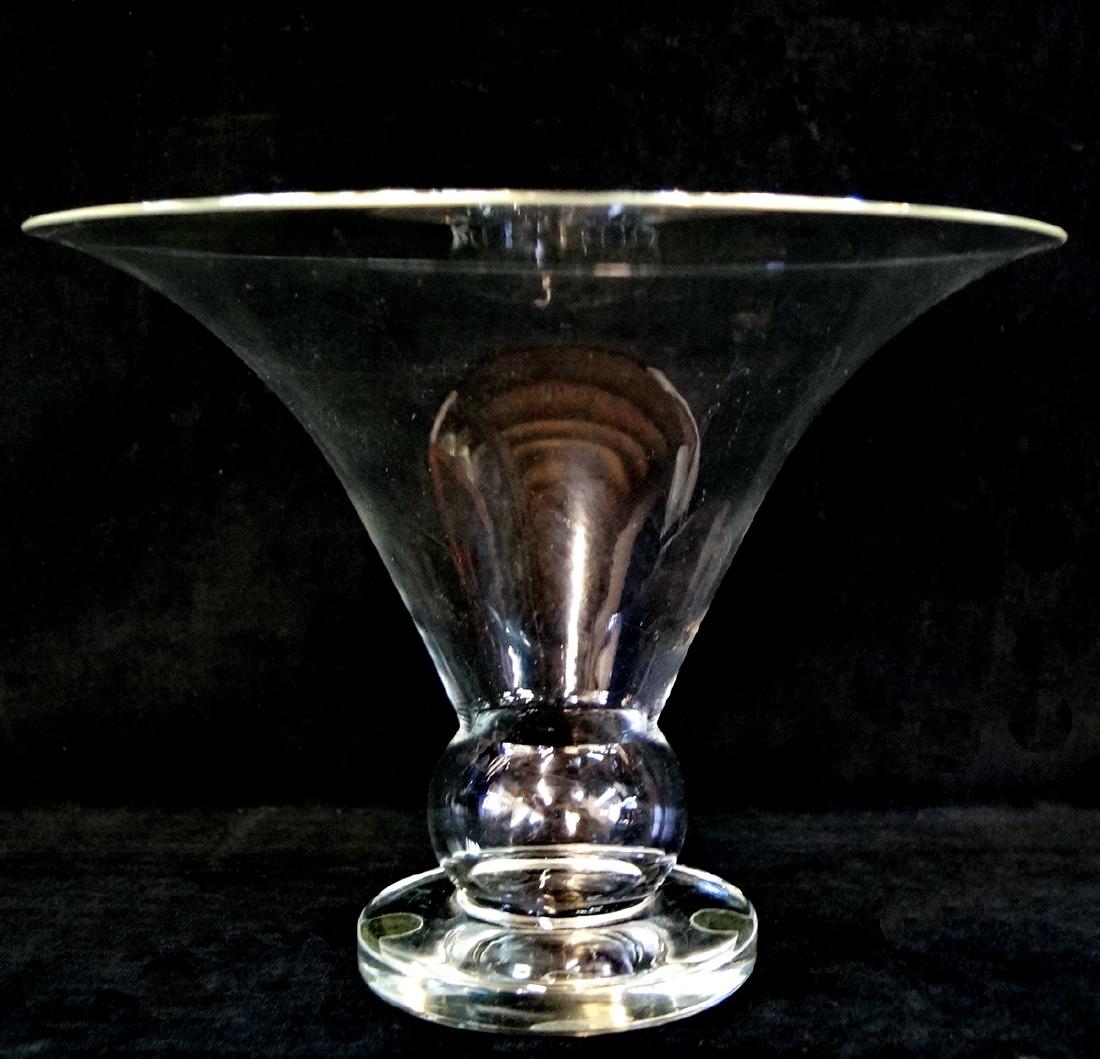 LARGE STEUBEN PEDESTAL BOWL (1 of 4)