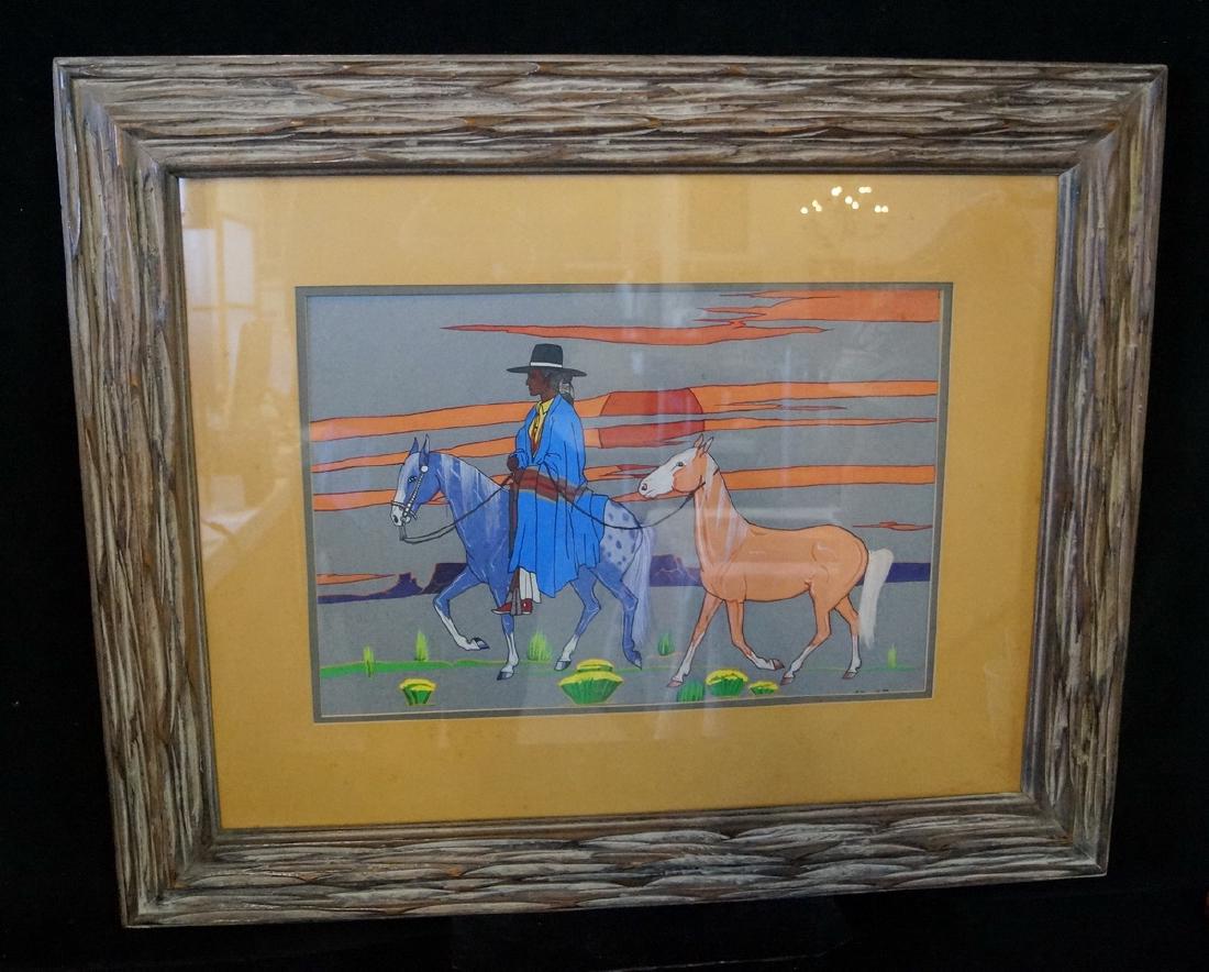 ARTHUR C. BOGAY WORK ON PAPER "I WANT A HORSE" 1973 " (1 of 6)