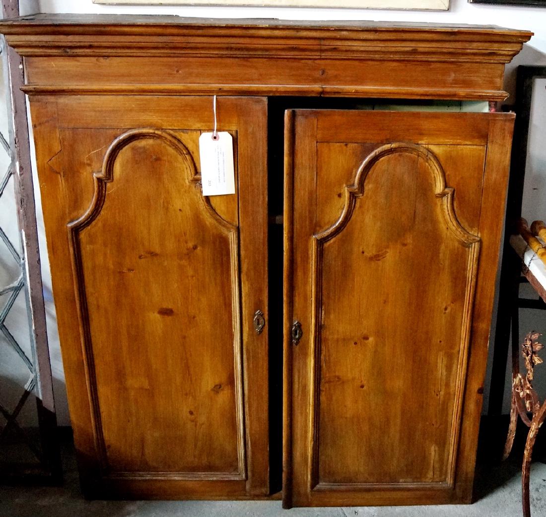 19TH C. PINE HANGING CABINET (1 of 5)