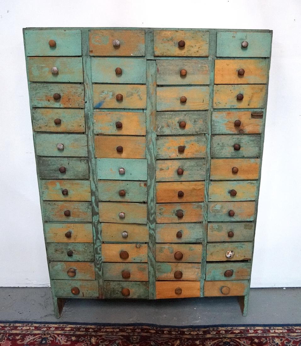 PAINTED APOTHECARY CHEST (SOUTHAMPTON, L.I.) (1 of 5)