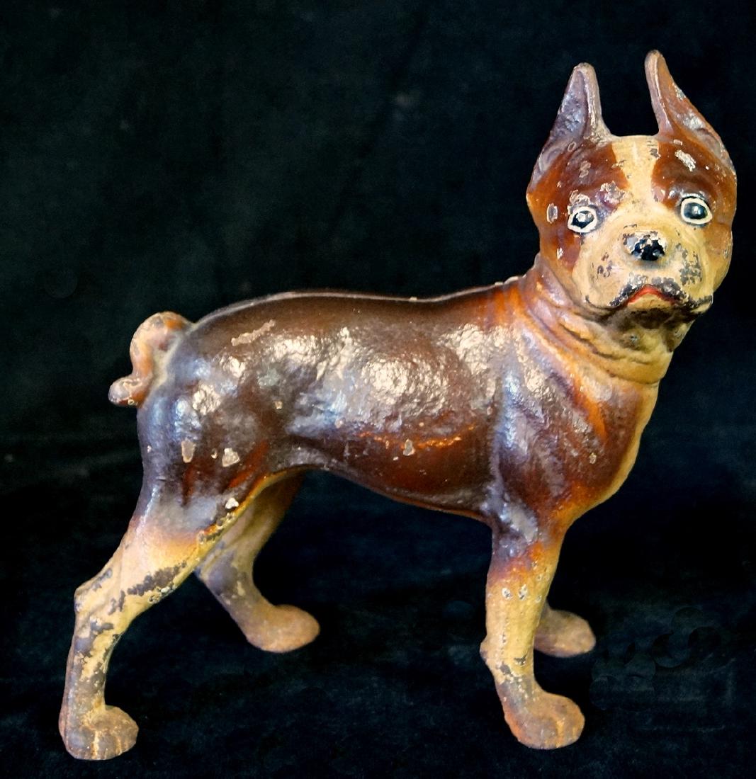 BOSTON TERRIER FIGURAL CAST IRON DOOR STOP (1 of 7)