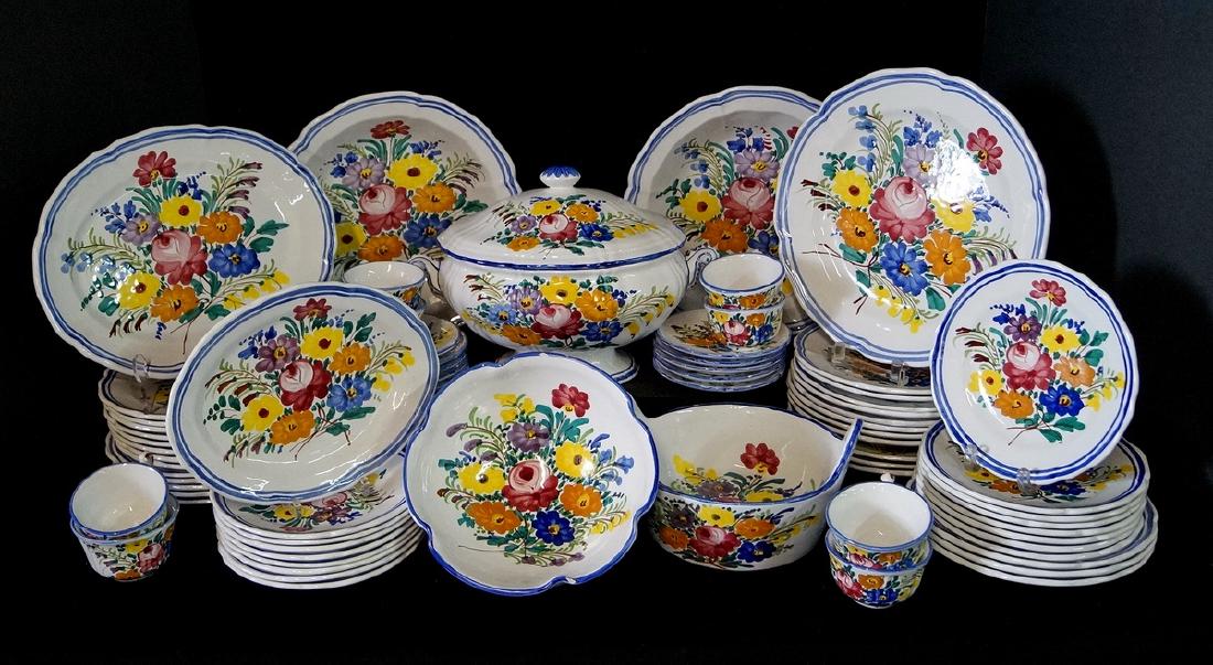 FRENCH FAIENCE DINNER SET "BONTEMPS" (1 of 5)