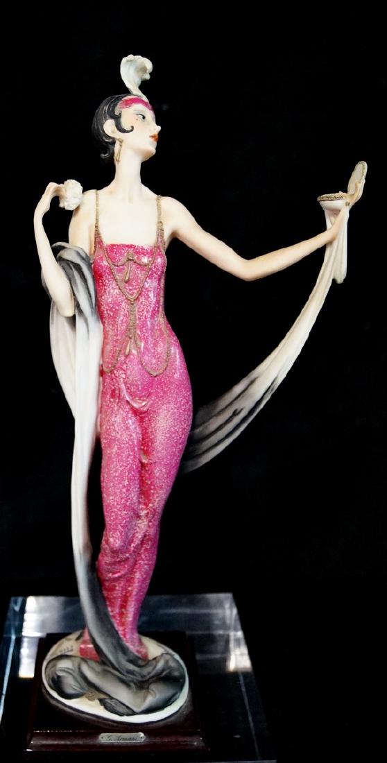 G. ARMANI DECO STYLE FIGURE IN RED DRESS (1 of 7)