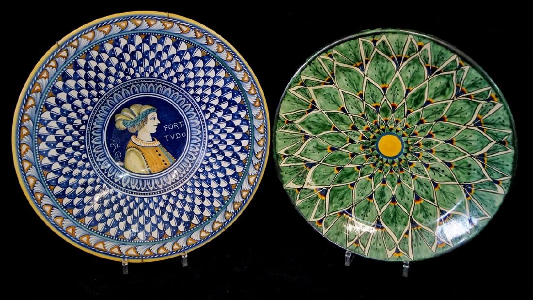 LOT CERAMIC CHARGERS (1 of 4)