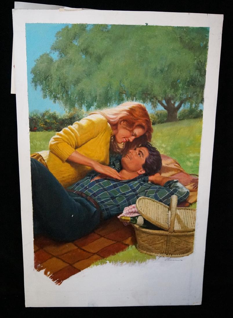 BERRAN SGN. ILLUSTRATION OIL ON ARTISTS BOARD (1 of 5)