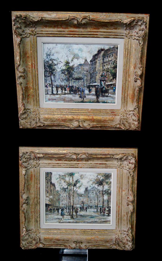 PR. SGN. O/B PARISIAN STREET SCENES FRAMED (1 of 7)
