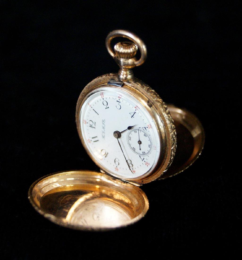 14K GOLD G.H.F. CO POCKET WATCH (1 of 5)