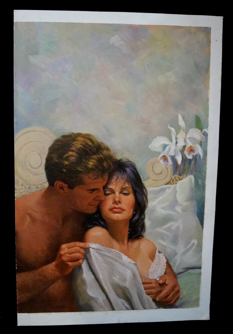 R. BERRAN SGN. ILLUSTRATION OIL ON ARTISTS BOARD (1 of 7)