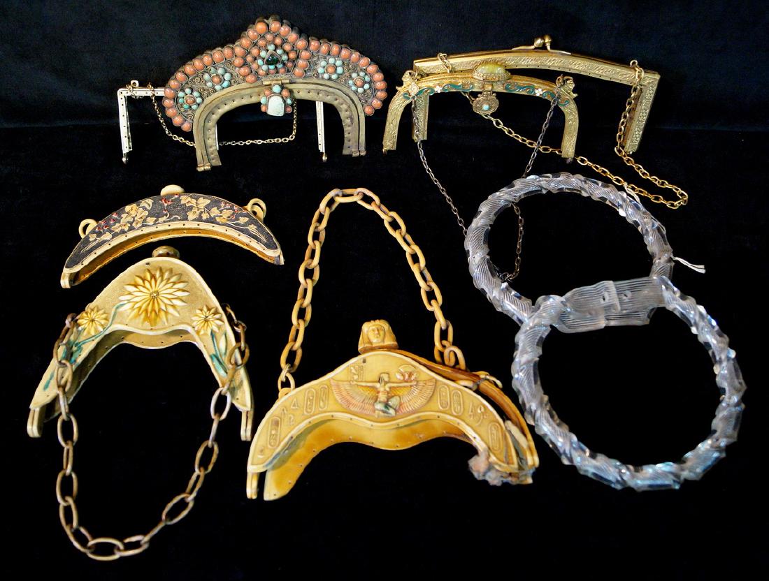 GROUP VINTAGE HANDBAG HANDLES (1 of 6)