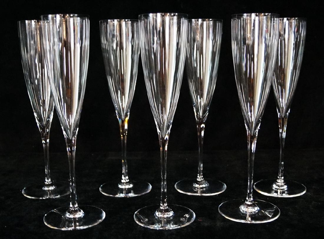 7 BACCARAT CHAMPAGNE FLUTES (1 of 4)