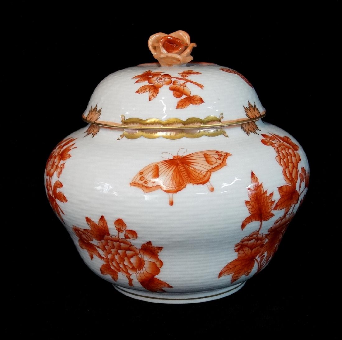 HEREND FORTUNA PATTERN COVERED JAR (1 of 8)