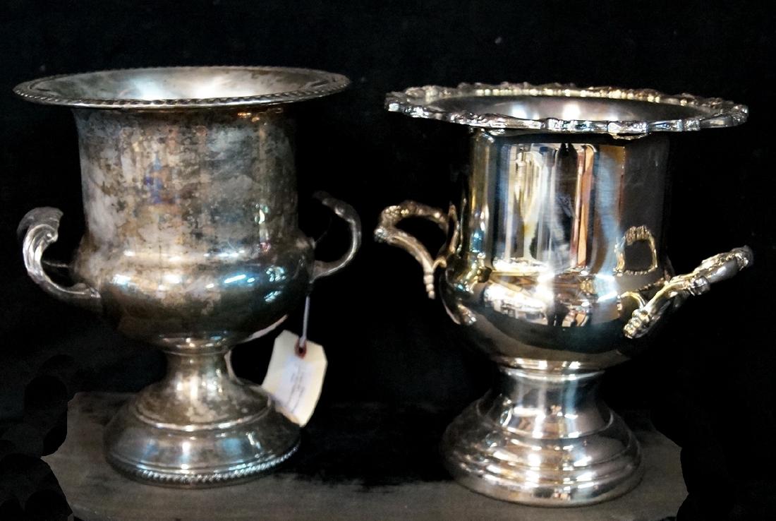 2 SILVERPLATE  CHAMPAGNE COOLERS (1 of 2)