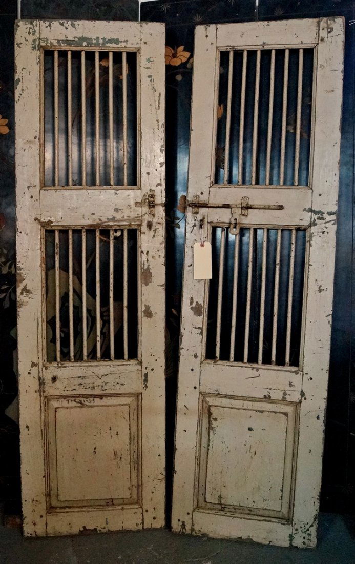 PR. VINTAGE PAINTED WOOD & IRON DOORS (1 of 3)