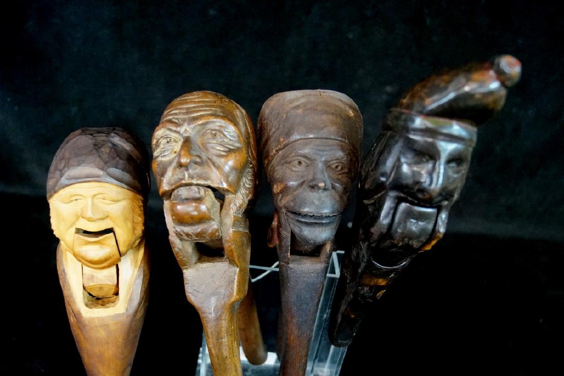 4 FIGURAL CARVED WOOD NUTCRACKERS (1 of 6)