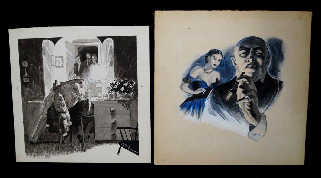 2 NORMAN BAER SGN. WATERCOLOR ILLUSTRATIONS (1 of 5)