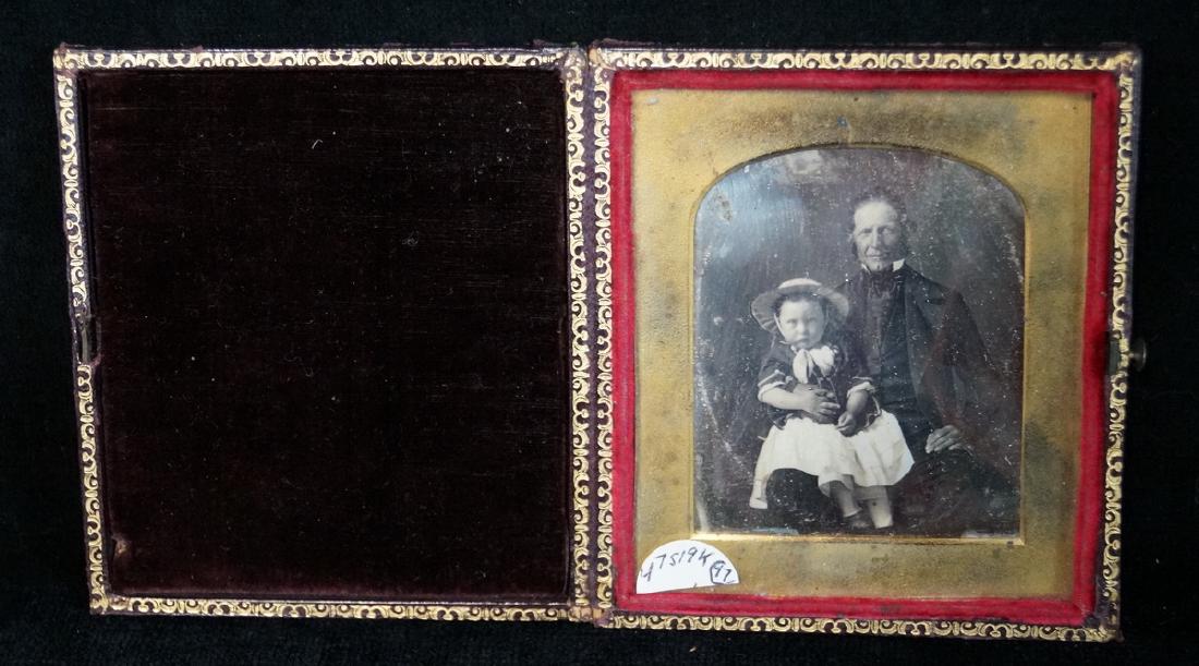 DAGGUEREOTYPE FATHER & CHILD: DAGGUEREOTYPE FATHER & CHILD 4X4"