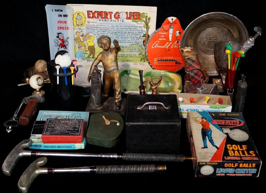 LOT OF GOLF MEMORABILIA INC. LONG ISLAND: LOT OF GOLF MEMORABILIA INC. LONG ISLAND