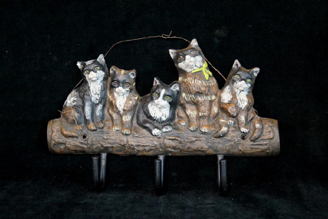 IRON COAT RACK: IRON COAT RACK 7.5"H 11.5"W