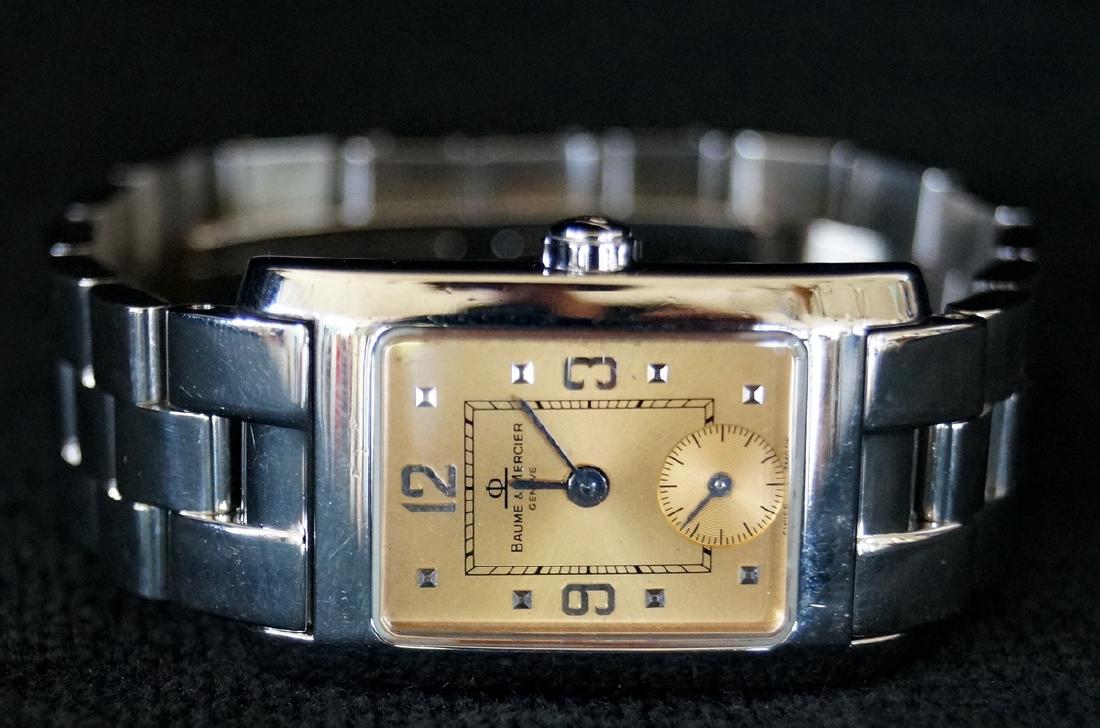 BAUME & MERCIER WATCH: BAUME & MERCIER STAINLESS STEEL WATCH