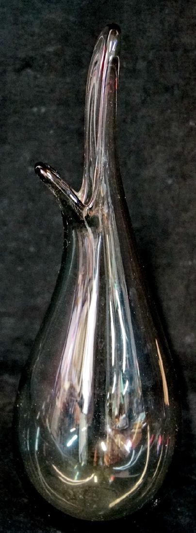 CRYSTAL VASE SGN. HOLMEGAARD: CRYSTAL VASE SGN. HOLMEGAARD 16"H