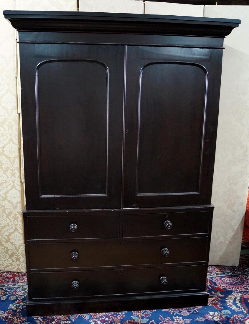 19TH C. LINEN PRESS: 19TH C. LINEN PRESS 81"H 56"L 20"W