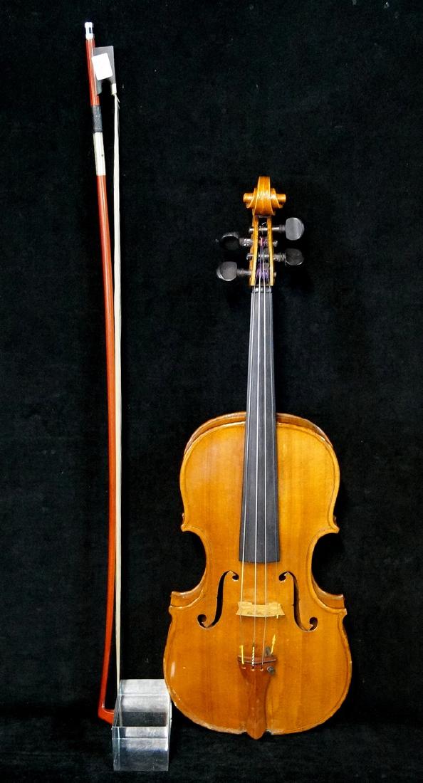 VIOLIN LABELED JOSEPH BALDANTONI: VIOLIN LABEL READS: JOSEPH BALDANTONI ANCONAE 1836 24X7