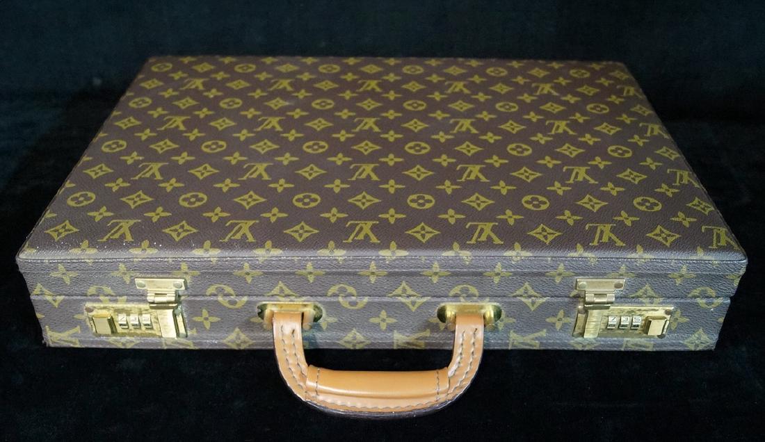 LOUIS VUITTON HARD ATTACHE CASE: LOUIS VUITTON HARD ATTACHE CASE 13"H 18"L 3"D
