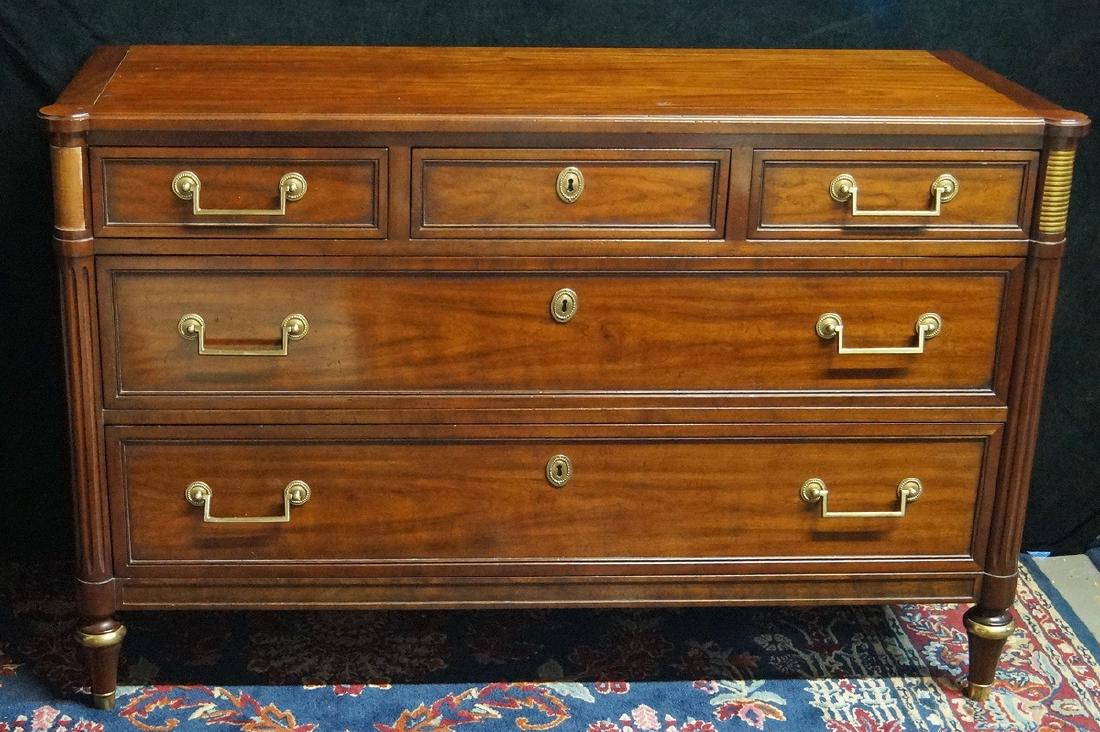 DIRECTOIRE STYLE KINDEL COMMODE: DIRECTOIRE STYLE KINDEL COMMODE 32"H 49"W 19"D