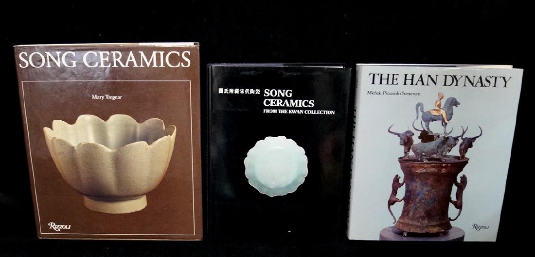 3 BOOKS CHINESE ART: GROUP 3 BOOKS "CHINESE ART" INC. HAN & SONG DYNASTY