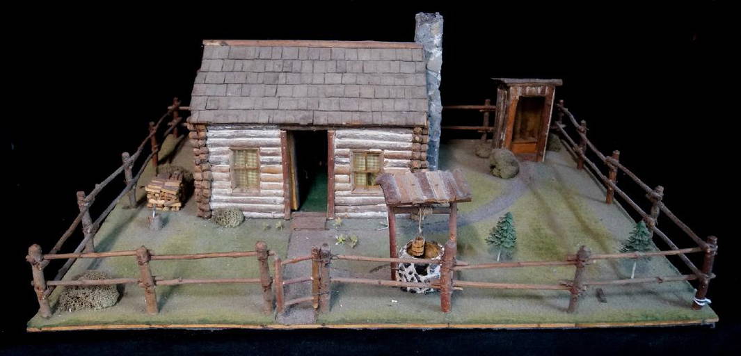 VINTAGE LOG CABIN DISPLAY Dec 02, 2017 THOS. CORNELL GALLERIES, LTD