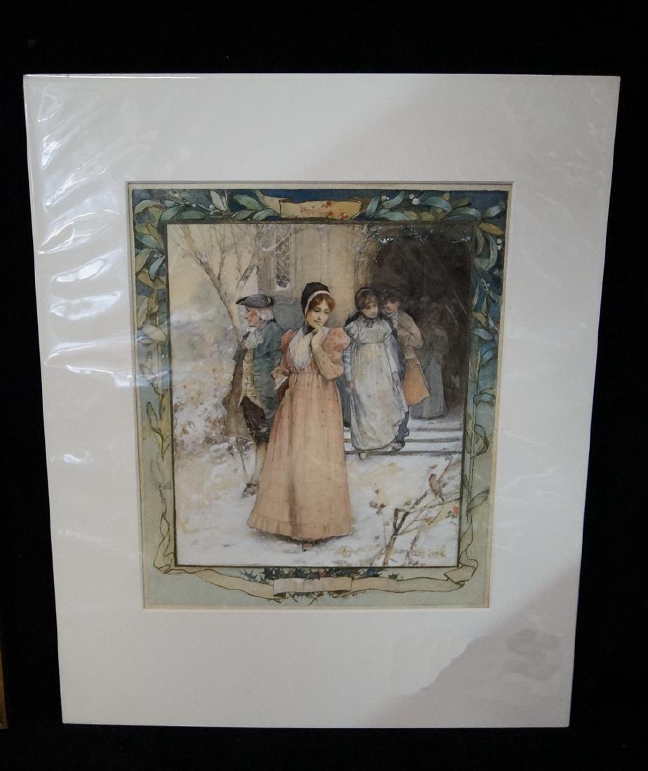 EDWARD PERCY MORAN WATERCOLOR ILLUSTRATION: EDWARD PERCY MORAN WATERCOLOR ILLUSTRATION 11X9"