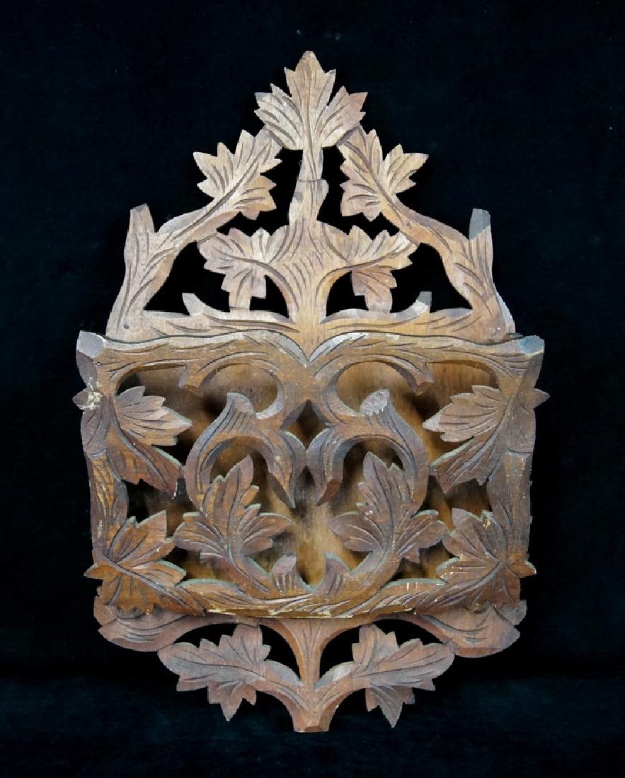 BLACK FOREST LETTER RACK: BLACK FOREST LETTER RACK 21"H 13"W